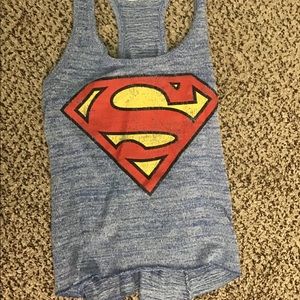 Superman knit tank top
